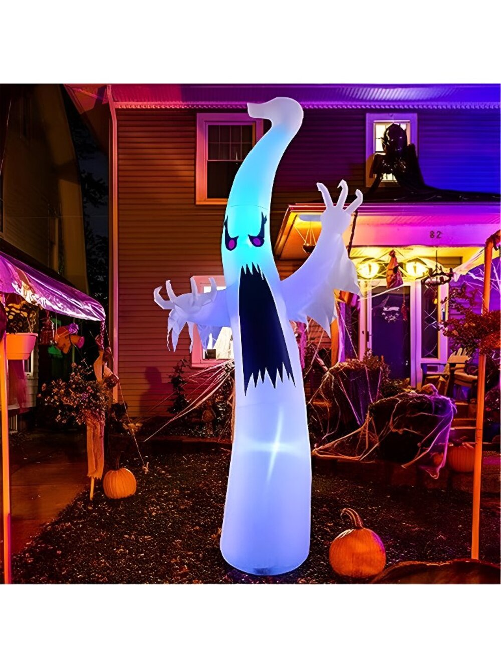 6 FT/12 FT Halloween Inflatables Ghost Outdoor Decorations Blow Up Yard